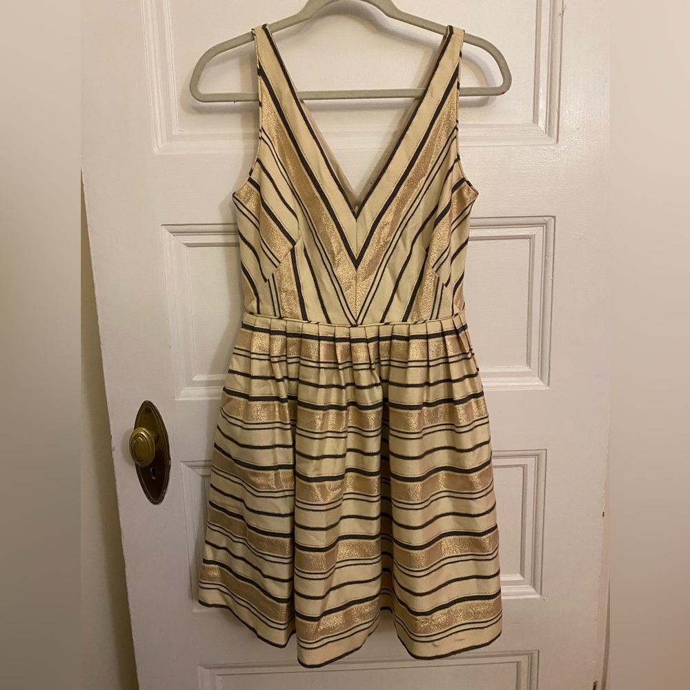 🌻J. Crew Gold V Neck Dress